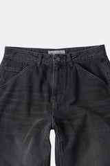 インシジョンダブルニーカーペンターパンツ (Washed Black)