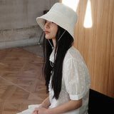 Sun Flower safari bucket hat (Cream)   