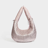 Hand-Beaded Chain Handle Evening Bag