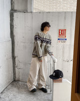 No.1074 cross nordic KNIT (3color)