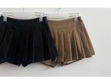 Jeton corduroy skirt pants pleats mini skirt