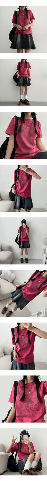 チュチュイラストレーティド半袖Tシャツ