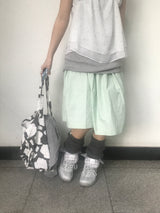 apple mint flare skirt