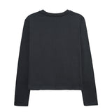 スリーブTシャツ グレー