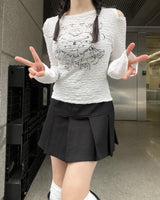 Heart Lock Cutout T-shirt