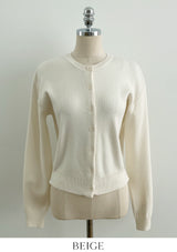 Kobel Round Basic Knit Cardigan