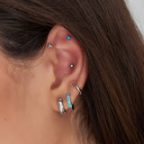 Sphere Barbell Single 925 Silver One-Side Piercing E035-02H