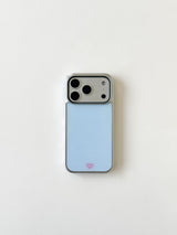 [Magsafe] ブルークリームシルバーグラスバンパーケース