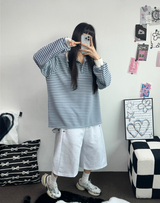 SNAP OVER BASIC BERMUDA PANTS 🩵💕🧸🤎8COLOR