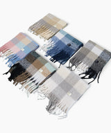 Basic Checkered Buckle muffler scarf (6COLOR)