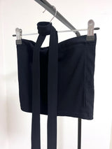 :Slim fit tube top muffler set(2color)