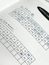 pastel numbering diary point sticker
