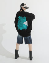 Grayish Washing Skater Half Pants