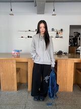 Kusaki Check Button Hoodie