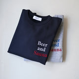 OneDrop Beer and Sauna 刺繍logo sweat