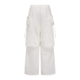 String Pocket Layered Wide Pants 232401216