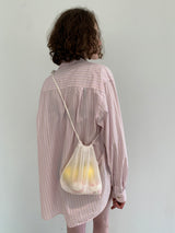 CROSS STITCH BAG  SEETHROUGH SMALL
