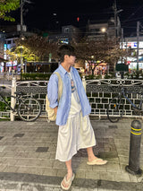 SIO ツータックバミューダスウェットパンツ