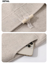standard wool hooded long coat