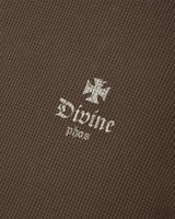 Divine ワッフルロングスリーブ/ダークブラウン