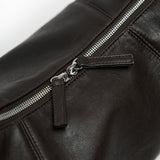 Split Half Moon Messenger Bag_Dark brown