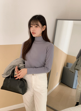 [SHOPPERMADE] ソフトタッチモダルタートルネックTシャツ(5color)