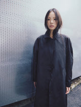 Curvy Line Mac Coat Black