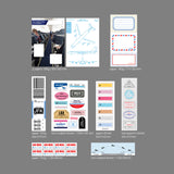 oab airport pack / scrap sticker set