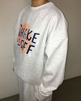 Lettering Paint Cropped Sweatshirt (3c)