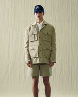 ストレンジャーレギュラーフィットミッドコットンサファリジャケット (Beige)