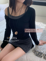 Roana Layered Camisole Long Sleeve Set