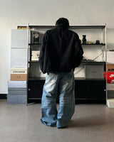 SV ice damage denim pants