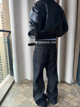 Double Layered Leather Jacket