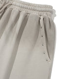 VINTAGE WASHING STUD POINT HALF PANTS [OAT MEAL]
