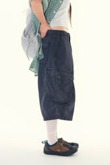 Fog bio washed cargo bermuda pants