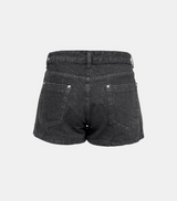 シルバースタッズショートデニムパンツ