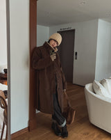 ★Regen Balmacaan Mustang Wool Coat