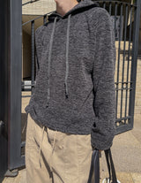 Daford color matching knit hoodie