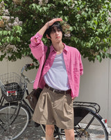 Lucy Pigment Crop Shirt