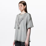 ネックレスグラフィックオーバーサイズTシャツ
