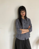 Bush Check Collar Slim-Fit Long-Sleeve Shirt