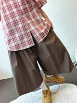 Pre Rivet Pocket Nylon Bermuda Shorts 3color
