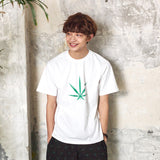 M17101 M. T-shirt. Big Weed White