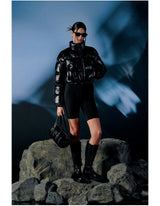 Glossy Eco-Puffer Short Padding Jumper