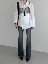 Robelli Two-Way Wrap Cotton Shirt
