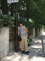 Diato Curved Dart Cotton Pants 5C