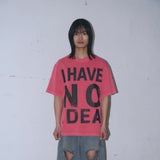 Untitled No Idea Pigment Wash Short Sleeve Hot Pink