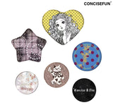 CONFUN ハートシェイプ ド ダイカット バッジ