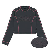 ODSD Cut-off Cover Stitch Semi-Crop T-shirt