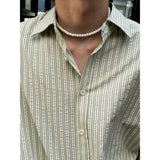 [S/S] Nut seersucker half shirts (2color)